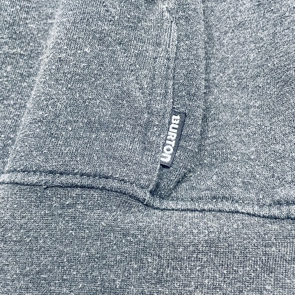 Burton Snowboards LS Pullover M Gray Hoodie Kangaroo Pocket Hoodie - Picture 5 of 16
